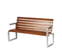 Panchina Da Parco Panchina pubblica all'aperto del parco Panca in legno di ferro Sedia da patio resistente e confortevole Sedile con schienale stabile for il tempo libero Panchine Da Giardino