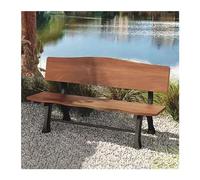 Panchina Da Parco Sedia Da Parco Panca For Riposo All'aperto Cortile Sedile In Alluminio Pressofuso Striscia Di Schienale For Il Tempo Libero Della Comunità All'aperto Panchine Da Giardino(B 180CM)