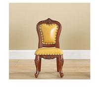 Panchina da toeletta gialla in vera pelle, elegante sedia da pranzo, piccolo sgabello da gioco, poggiapiedi per pianoforte, seduta per trucco, versatile e mobili per casa e ufficio