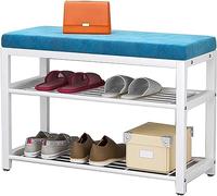 Panchina di scarpe di ingresso Fine panca al banco del letto Spazzatura di scarpa da scarpa INGRESSO SOLO TRADA DI FERA CHE SPACCHI, Lo sgabello che cambia la scarpa alla porta ha un comodo cuscino,