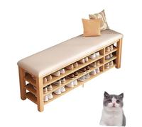 Panchina di stoccaggio per scarpe per l'organizzatore di ingresso della porta d'ingresso Organizzatore in legno con mobili per sedili per decorazioni di fango del corridoio bianco 100cm