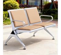 Panchina gialla per sala d'attesa a 2 posti, con braccioli, comode sedie per sala d'attesa per ufficio, salone, barbiere, ospedale, soluzione resistente ed elegante