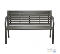 PANCHINA GIARDINO TULSA COLORE ANTRACITE cm 128x56xH 80