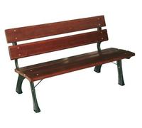 PANCHINA PARK JUNIOR IN GHISA E LEGNO 122X60X72H ARREDO ESTERNO