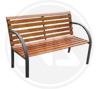Panchina in ghisa e legno grigio antracite Oracle Papillon da esterno cm. 122x60