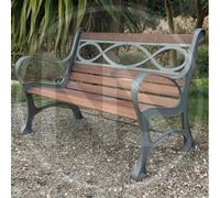 PANCHINA IN GHISA HOUSTON CM. 131x65x71H ARREDO GIARDINO ESTERNO