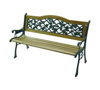 Panchina in ghisa legno flora da esterno 126x56xH76 cm - Kg.26