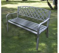 PANCHINA IN GHISA "MIDLAND" PAPILLON antracite 128x56x85 cm.