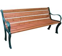 PANCHINA ELEGANT JUNIOR IN GHISA E LEGNO 126X56X77H ARREDO ESTERNO