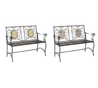 Panchina in Metallo Serie Mosaico Verdelook