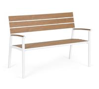 Panchina Isak Bianco in Alluminio