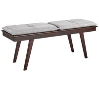 Panchina legno scuro e grigio chiaro 116 x 37 EXTON