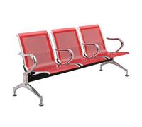 Panchina moderna per la reception a 3 seggi con braccioli sedie per ospiti in acciaio per la banca dell'ospedale aeroportuale di ufficio comodi posti a sedere per affari 175x65x78 cm Octopus feet