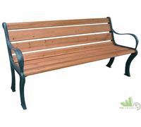 PANCHINA ELEGANT JUNIOR IN GHISA E LEGNO 126X56X77H ARREDO ESTERNO