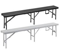 PANCHINA PANCHE PIEGHEVOLI POLYRATTAN LEVANTE CM.180x25xH43