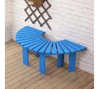 Panchina per albero semicircolare - in legno massello anticorrosione curva, mobile da esterno per giardino e terrazza - versatile sedia da giardino a ventaglio