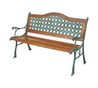 Panchina per esterno in Ghisa Rattan Arc 126x60cm Garden Deluxe Collection
