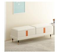 Panchina per finestra Panca portaoggetti - Ottomana for la camera da letto ai piedi del letto, panca moderna in ecopelle for i piedi del letto, panca imbottita con gambe dorate Panche ai lati del lett