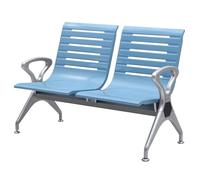 Panchina per sala d'attesa con schienale e braccioli, resistente, comoda seduta per uffici, ospedali e spazi pubblici