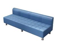 Panchina per sala d'attesa, sedia da ufficio in pelle PU, posti a sedere imbottiti per clinica, ospedale, barbiere e salone, design moderno con staffa in metallo