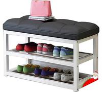 Panchina per scarpe di ingresso Fine da panca del banco da letto Panchina di scarpe da scarpa Nordic Minimalist Framework, Shool che cambia scarpa da portico ha un cuscino morbido, scaffale di