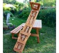 Panchina pieghevole lunghezza 200cm pronta all'uso