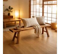 Panchina rustica in legno, 150 cm, per ingresso stretto e sala da pranzo, elegante arredamento per la casa per corridoio e spazio abitativo, perfetta per decorazioni country e design funzionale