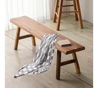 Panchina rustica in legno massello per sala da pranzo e ingresso, seduta naturale per interni ed esterni, versatile per cucina, camera da letto, corridoio, arredamento elegante per la casa