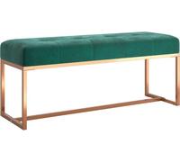 vidaXL Panca Verde Scuro 110x36x45 cm in Velluto