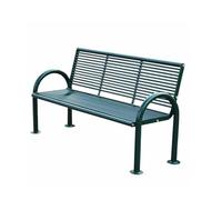 Panchine Da Esterno, Panca con Struttura In Metallo, Piccola Panca Da Giardino con Design A Doghe Orizzontali, Ideale per Cortili, Parchi, Patii, Prati E Così Via.(Green)