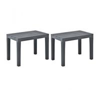 Panchine da Giardino 2 pz Antracite in Plastica