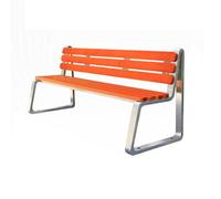 Panchine da Giardino da Esterno Acciaio Inossidabile Acciaio Inossidabile Panchina del Parco Ergonomia Panchina di Sosta a Bordo Strada per Balcone, Terrazzo, Esterno, Giardino(1.2m)