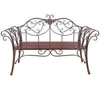 Panchine da giardino, panchine da giardino, panchine da parco, divani per conversazioni all'aperto, panchine da giardino da 52 pollici, panchine da parco, sedie doppie in metallo per veranda,