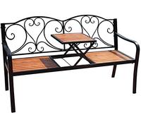 Panchine da giardino, panchine da giardino, panchine da parco, divani per conversazioni all'aperto, panchine da parco da 59 pollici, panchine da giardino in ghisa, resistenti alle atmosf(A)