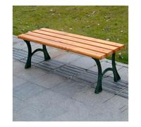 Panchine da giardino,Resistente alle Intemperie e allo Scolorimento | Struttura in Ghisa e Legno Duro,Sedile Traspirante a Doghe e Gambe Grosse,per 2 Adulti