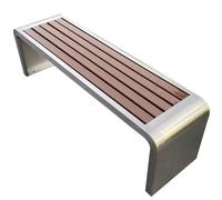 Panchine Da Parco Panchine Per Cortili Piazze E Giardini Sedute In Acciaio Inossidabile Per Aree Di Sosta Pubbliche(B,120 * 40 * 45CM)
