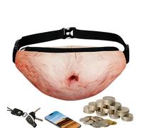 pancia divertente, borsa addominale 3D per uomo e donna, cintura con regolazione in vita, per interni, esterni, pattio, Jardim, Casamento, Vegetais, fiori, Vinhas, Quintal, E