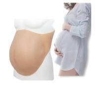 Pancia Finta Gravidanza in Silicone, Leggera, Accessorio per Costume | Imbottitura in cotone, superficie morbida, 3 misure, profilo naturale, teatro, cosplay e foto
