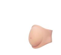 Pancia finta in silicone realistica per gravidanza - Pancia finta regolabile per costumi, teatro e fotografia di maternità | Pancia protesica di grado medico, delicata sulla pelle, 4-6 mesi