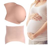 Pancia in gravidanza finta 6-8 mesi finta gravidanza alla pancia realistica silicone artificiale bump morbido tocco morbido tocco di pancia in gravidanza indossabile pancia in gravidanza per la mater