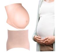 Pancia Incinta 4-6 Mesi Pancia di Gravidanza Realistica Pancione Artificiale in Silicone Morbido Tocco della Pelle Body Indossabile per Prestazioni Attori Maternità, Gravidanza, Silicone Incinta