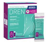 Pancia Piatta Dren Frutti Di Bosco 14 Bustine Stick Pack + Impacco Gel Torba 100ml