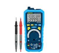 Pancontrol PAN 185 True RMS Multimetro CAT III 1000 V con Luxmeter, misurazione del livello sonoro, dell'umidità, della temperatura, con custodia e cavo di prova