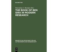 Pancratius C. Beentje The Book of Ben Sira in Modern Researc (Copertina rigida)