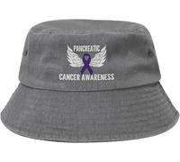 Pancreatic Cancer Awareness Cappello Bob Casual Cappelli Pesca per Uomini Donne, Esterno Escursionismo Vacanze Protezione UV Cappello da Sole