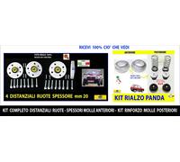 Panda 750 141 4x4 dal 1986>2003 Kit Spessori - Molle Rialzo Distanziali ruote