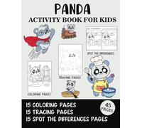 Panda Activity Book for Kids: Coloring, Tracing and Spot the Difference Pages