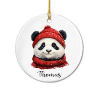 Panda Addobbi Albero Di Natale Decorativo Decorazioni Natalizie Da Appendere Divertente Decorazione Natalizia Per Soggiorno Finestra Vacanza