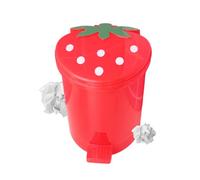 Panda alla fragola - Contenitore decorativo per controsoffitto, contenitore per rifiuti a forma di frutta, cestino per rifiuti da tavola | Affascinante accento da cucina, supporto da scrivania