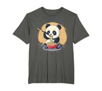 Panda Amante Panda Noodle Bowl Panda Mangia Ramen Noodles Maglietta